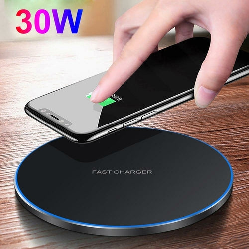 chargeur sans fil rapide 30w-compatible iphone / samsung & dragonw9