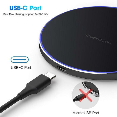 chargeur sans fil rapide 30w-compatible iphone / samsung & dragonw9
